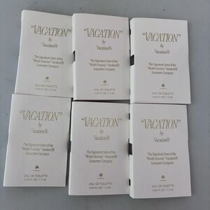 6x Vacation by Vacation Fragrance Eau de Toilette Sample Spray .05oz/1.5ml (9mL)